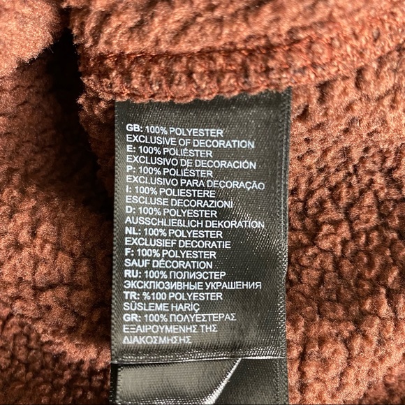 The North Face Hooded Sweater Knit Fleece Pullover in Faded Rose Heather Size L - Picture 10 of 12